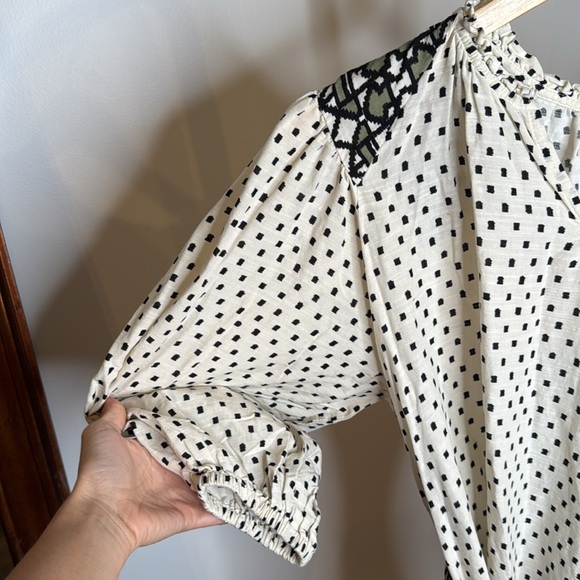 Knox Rose tie waist 3/4 sleeve bohemian dress size medium - Picture 3 of 8